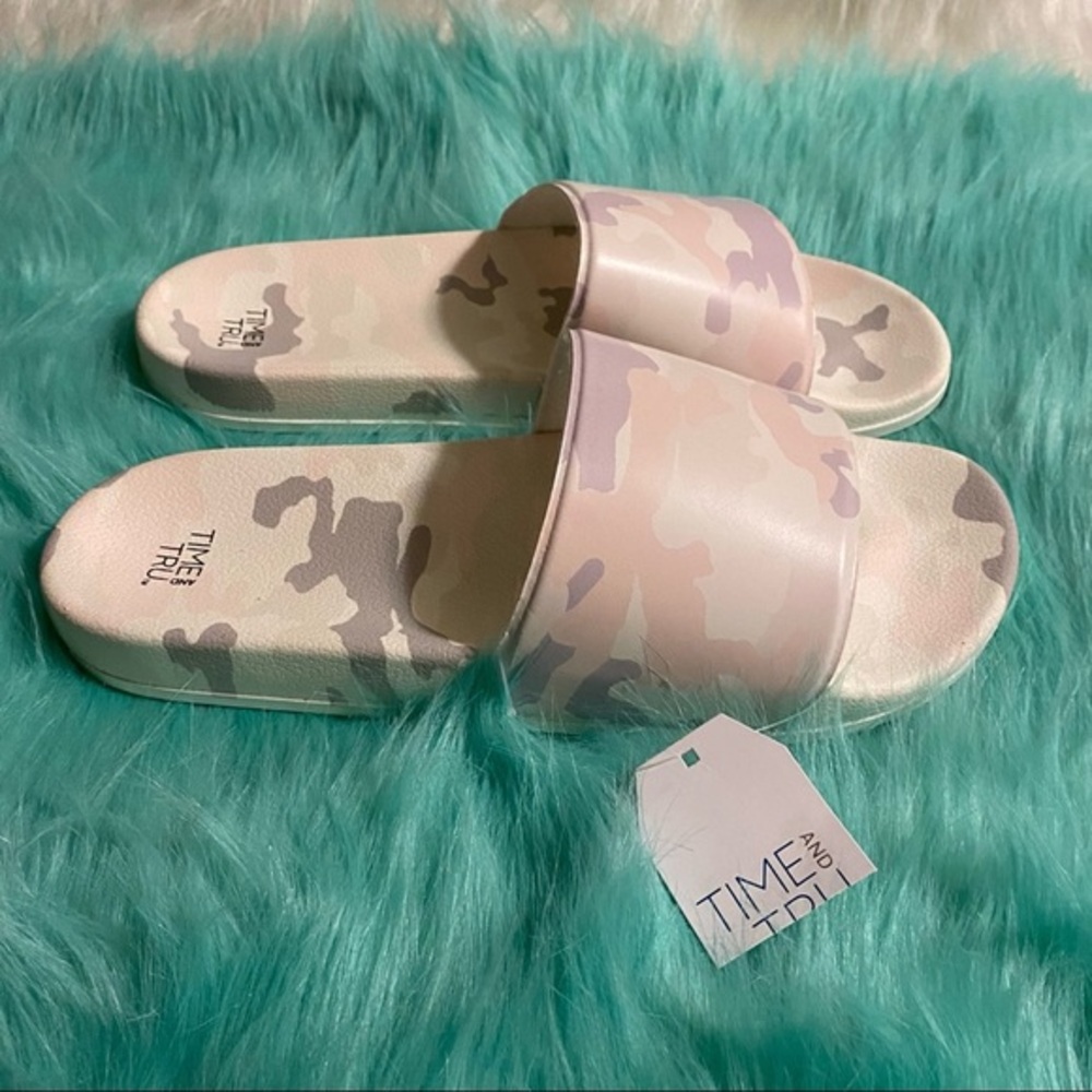 Time And Tru Shoes Women’s Size 11 Sandal’s Slides New with‎ Tags
